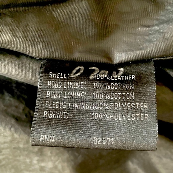 Authentic Leather Hooded Jacket - Picture 11 of 12